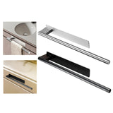 Maxbell Towel Rail No-punched Single Rod Towel Holder for Household Bathroom Balcony Silver