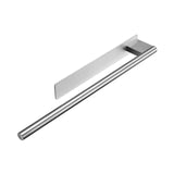 Maxbell Towel Rail No-punched Single Rod Towel Holder for Household Bathroom Balcony Silver