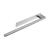 Maxbell Towel Rail No-punched Single Rod Towel Holder for Household Bathroom Balcony Silver
