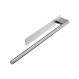Maxbell Towel Rail No-punched Single Rod Towel Holder for Household Bathroom Balcony Silver