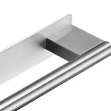 Maxbell Towel Rail No-punched Single Rod Towel Holder for Household Bathroom Balcony Silver