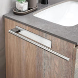 Maxbell Towel Rail No-punched Single Rod Towel Holder for Household Bathroom Balcony Silver