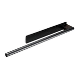 Maxbell Towel Rail No-punched Single Rod Towel Holder for Household Bathroom Balcony Black