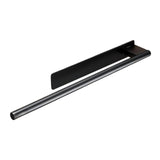 Maxbell Towel Rail No-punched Single Rod Towel Holder for Household Bathroom Balcony Black