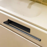 Maxbell Towel Rail No-punched Single Rod Towel Holder for Household Bathroom Balcony Black