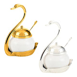 Maxbell Sugar Container Porcelain Canister Spice Container for Sugar Wedding Buffets gold
