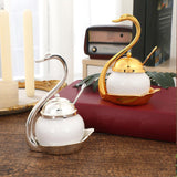 Maxbell Sugar Container Porcelain Canister Spice Container for Sugar Wedding Buffets argent