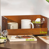 Maxbell Wood Coffee Cup Holder Coffee Bar Organizer for Creamer Stirrers Tea Packets