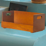 Maxbell Wood Coffee Cup Holder Coffee Bar Organizer for Creamer Stirrers Tea Packets