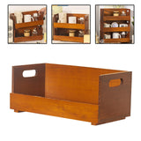 Maxbell Wood Coffee Cup Holder Coffee Bar Organizer for Creamer Stirrers Tea Packets