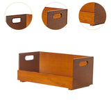 Maxbell Wood Coffee Cup Holder Coffee Bar Organizer for Creamer Stirrers Tea Packets
