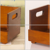 Maxbell Wood Coffee Cup Holder Coffee Bar Organizer for Creamer Stirrers Tea Packets