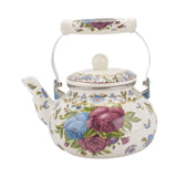 Maxbell Enamel Tea Kettle 2.5L Teakettle Hot Water Tea Kettle for Home Camping Hotel Style A