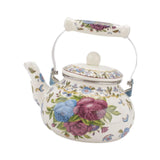 Maxbell Enamel Tea Kettle 2.5L Teakettle Hot Water Tea Kettle for Home Camping Hotel Style A