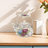 Maxbell Enamel Tea Kettle 2.5L Teakettle Hot Water Tea Kettle for Home Camping Hotel Style A