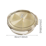 Maxbell Divided Serving Tray Food Tray Snack Tray for Party New Year Spring Festival white