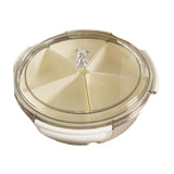 Maxbell Divided Serving Tray Food Tray Snack Tray for Party New Year Spring Festival white