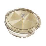 Maxbell Divided Serving Tray Food Tray Snack Tray for Party New Year Spring Festival white