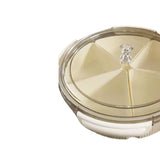 Maxbell Divided Serving Tray Food Tray Snack Tray for Party New Year Spring Festival white