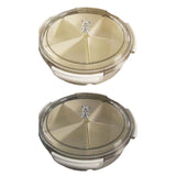 Maxbell Divided Serving Tray Food Tray Snack Tray for Party New Year Spring Festival white