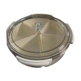 Maxbell Divided Serving Tray Food Tray Snack Tray for Party New Year Spring Festival gray