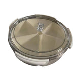 Maxbell Divided Serving Tray Food Tray Snack Tray for Party New Year Spring Festival gray