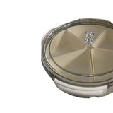 Maxbell Divided Serving Tray Food Tray Snack Tray for Party New Year Spring Festival gray