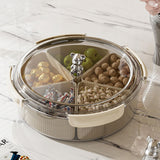 Maxbell Divided Serving Tray Food Tray Snack Tray for Party New Year Spring Festival gray