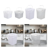 Maxbell Square Bucket Food Storage Container for Art Crafts Projects Paint Water