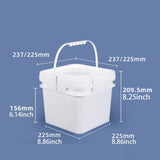Maxbell Square Bucket Food Storage Container for Art Crafts Projects Paint Water