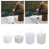 Maxbell Square Bucket Food Storage Container for Art Crafts Projects Paint Water