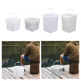 Maxbell Square Bucket Food Storage Container for Art Crafts Projects Paint Water