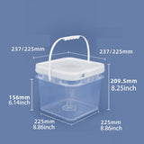 Maxbell Square Bucket Food Storage Container for Art Crafts Projects Paint Water