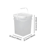 Maxbell Square Bucket Food Storage Container for Art Crafts Projects Paint Water