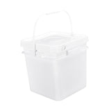 Maxbell Square Bucket Lightweight Versatile Food Storage Container for Home Painting White