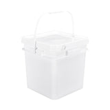 Maxbell Square Bucket Lightweight Versatile Food Storage Container for Home Painting White