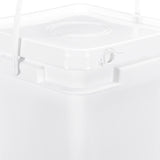 Maxbell Square Bucket Lightweight Versatile Food Storage Container for Home Painting White