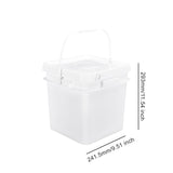 Maxbell Square Bucket Lightweight Versatile Food Storage Container for Home Painting White