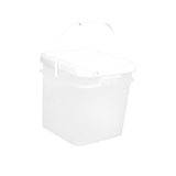 Maxbell Square Bucket Lightweight Versatile Food Storage Container for Home Painting Clear