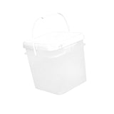 Maxbell Square Bucket Lightweight Versatile Food Storage Container for Home Painting Clear