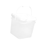 Maxbell Square Bucket Lightweight Versatile Food Storage Container for Home Painting Clear