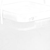 Maxbell Square Bucket Lightweight Versatile Food Storage Container for Home Painting Clear