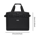 Maxbell Insulated Lunch Box Leakproof Thermal Food Carrier for Outdoor Picnic Travel Black