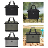 Maxbell Insulated Lunch Box Leakproof Thermal Food Carrier for Outdoor Picnic Travel Black