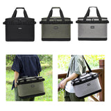 Maxbell Insulated Lunch Box Leakproof Thermal Food Carrier for Outdoor Picnic Travel Black