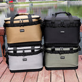 Maxbell Insulated Lunch Box Leakproof Thermal Food Carrier for Outdoor Picnic Travel Black