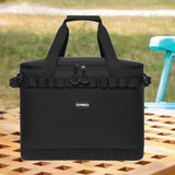 Maxbell Insulated Lunch Box Leakproof Thermal Food Carrier for Outdoor Picnic Travel Black