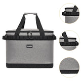 Maxbell Insulated Lunch Box Leakproof Thermal Food Carrier for Outdoor Picnic Travel Gray