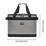 Maxbell Insulated Lunch Box Leakproof Thermal Food Carrier for Outdoor Picnic Travel Gray