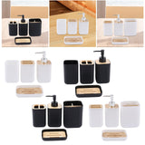 Maxbell 4 Pieces Bathroom Accessories Set Practical for Apartment Household Restroom 009 white